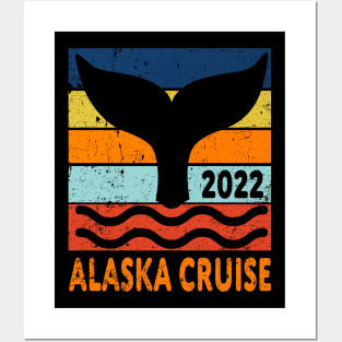 Alaska Cruise 2022 Whale Tail Family Reunion Group Matching Design Posters and Art